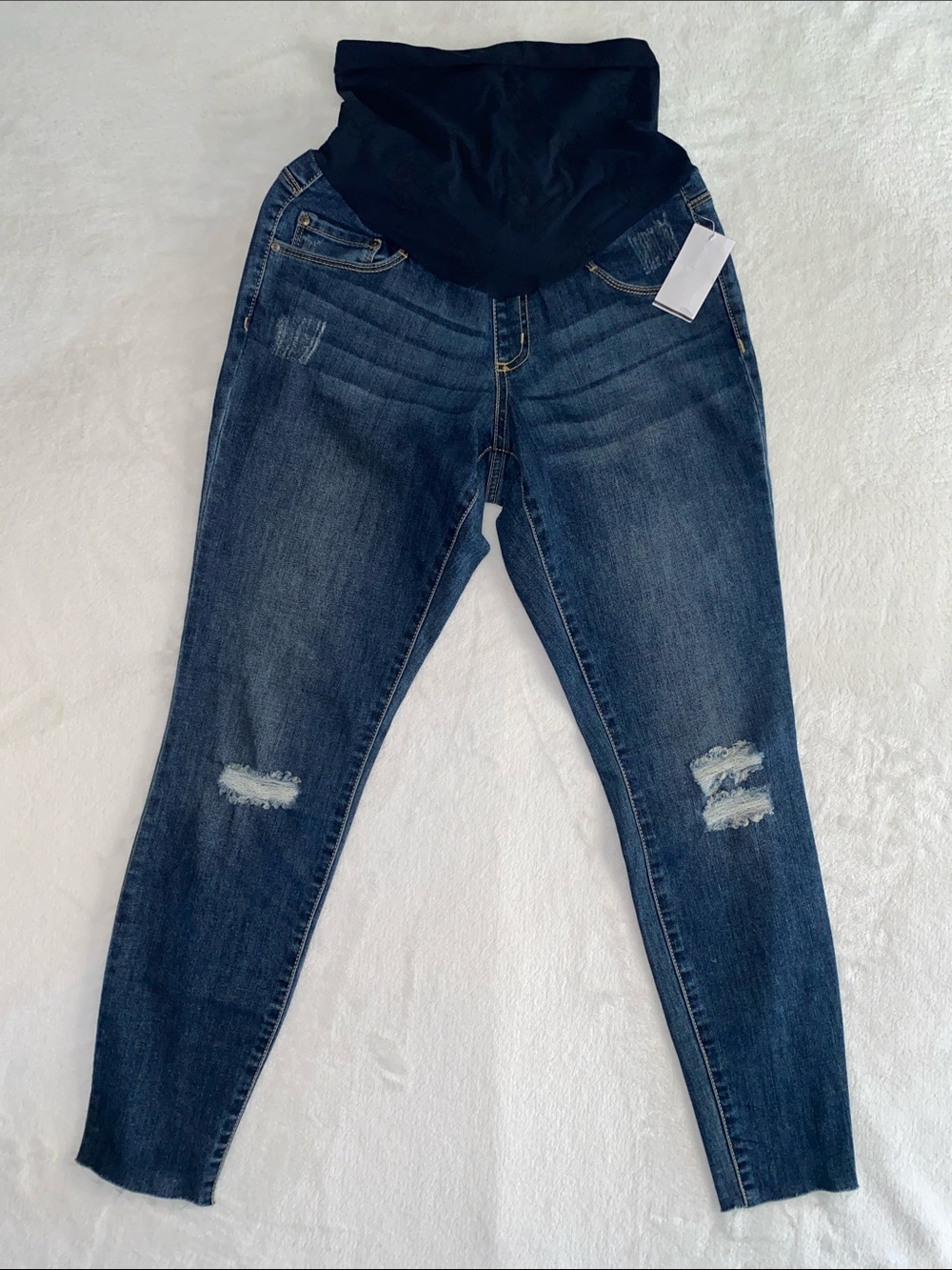 Jessica Simpson Maternity Jeans‎ Skinny Ankle distressed Size Small Blue casual